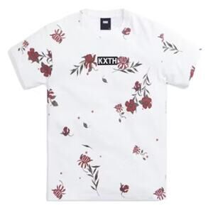 Kith KXTH 10th Anniversary Summer Floral Tee White Men’s Size S New w/ Tags